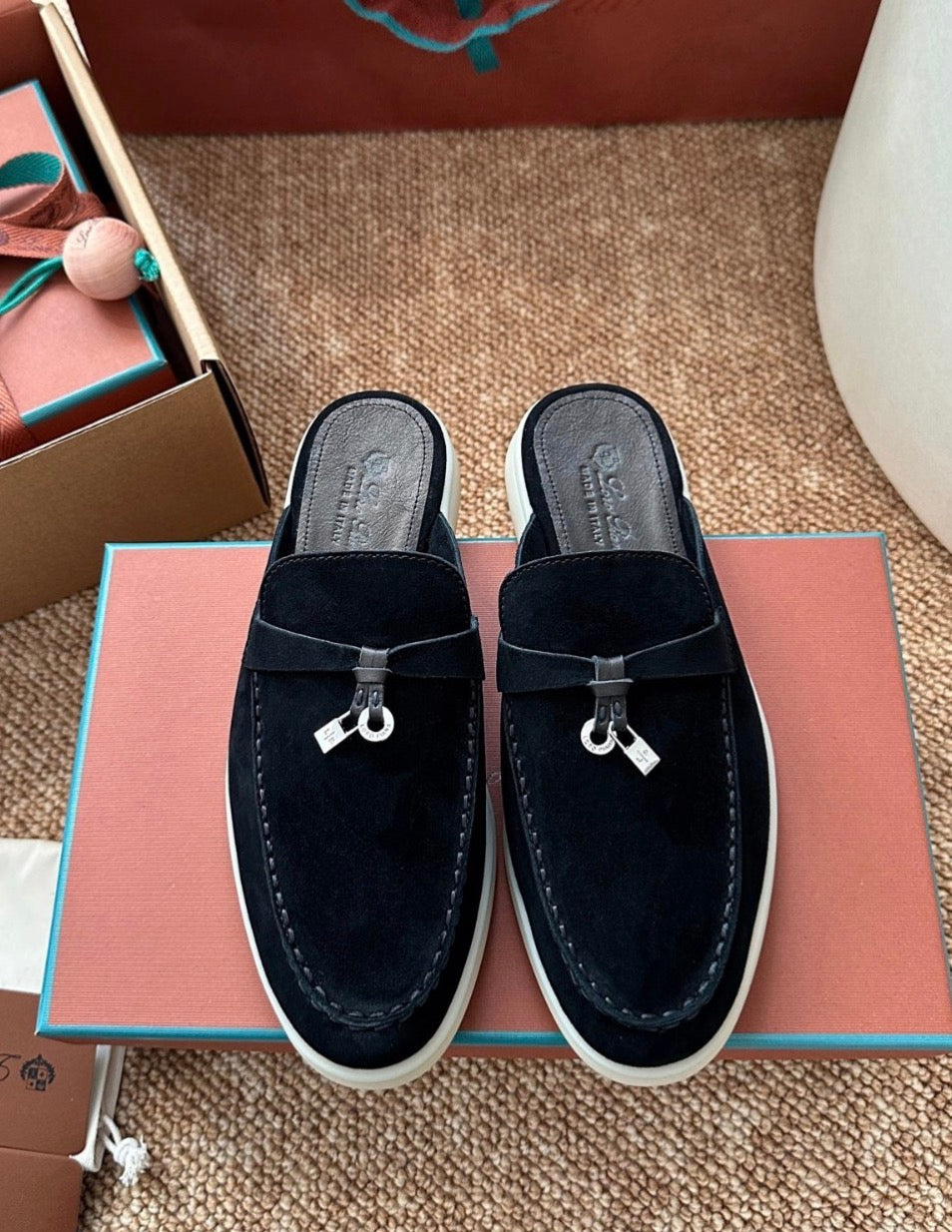 Loro Piana Babouche Charms Walk Loafers