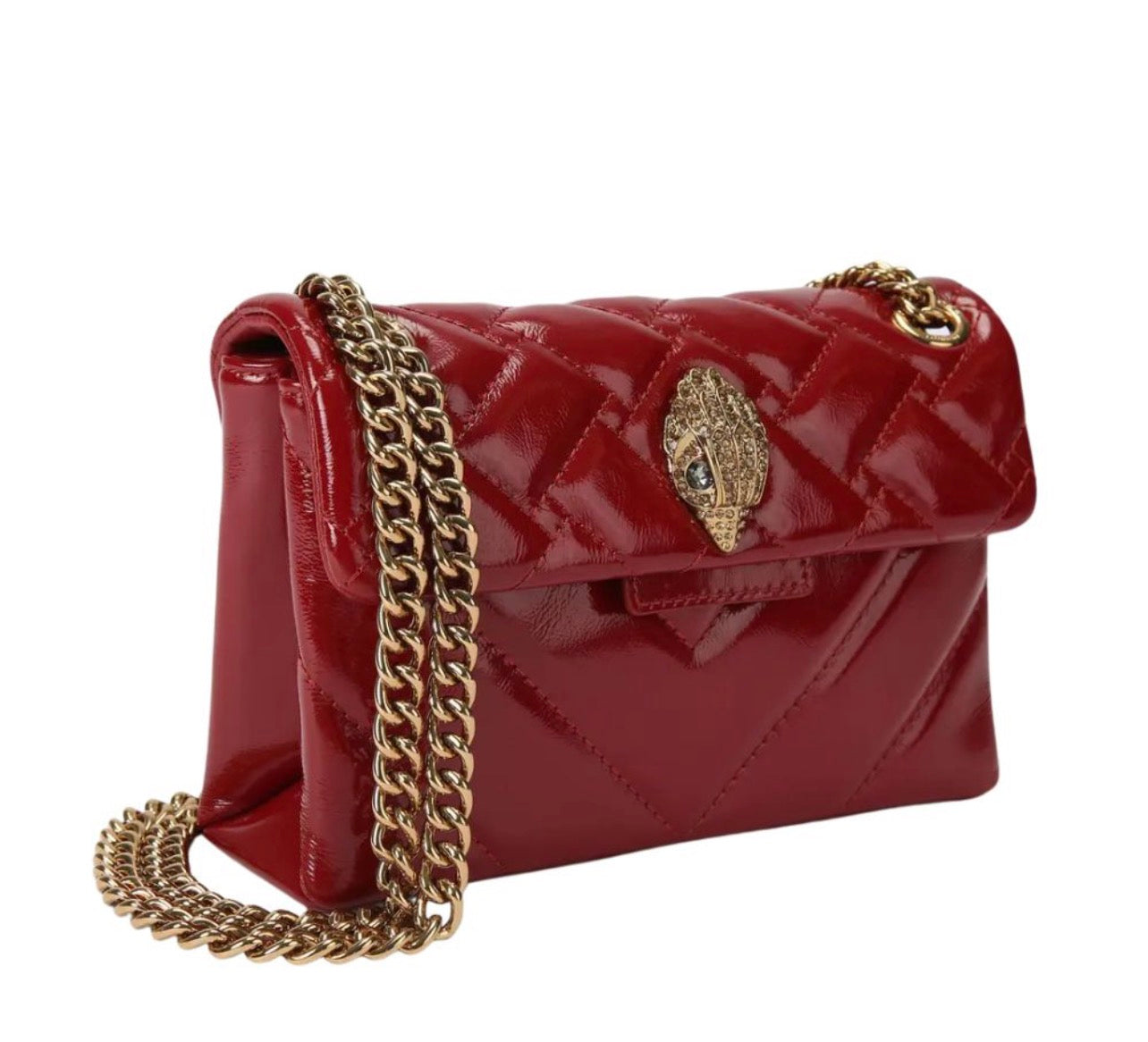 Kurt Geiger Shoreditch Bow Bag with Brand Box Patent Leather