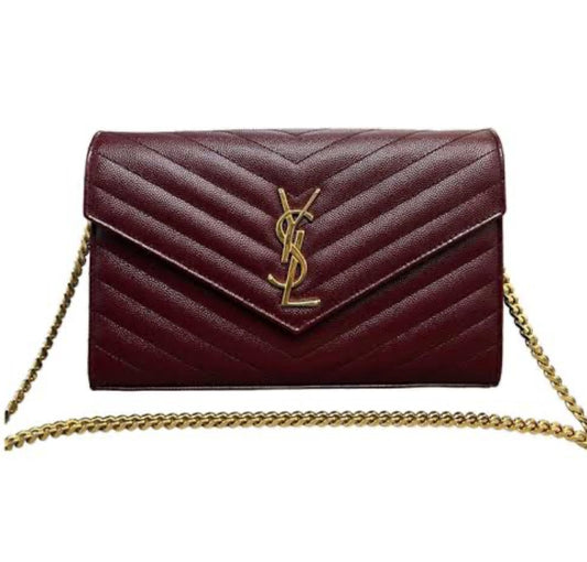 YSL Chain Wallet with Brand Box
