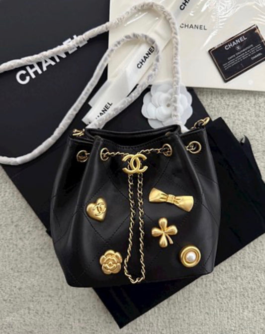 Chanel Drawstring Mini Bag with Brand Box