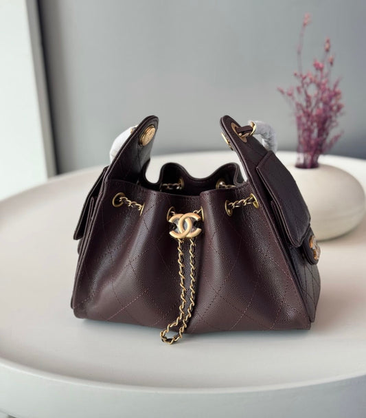 CHANEL 25 Hobo Mini With Brand Box