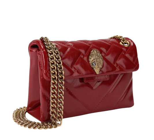 Kurt Geiger Shoreditch Bow Bag with Brand Box Patent Leather