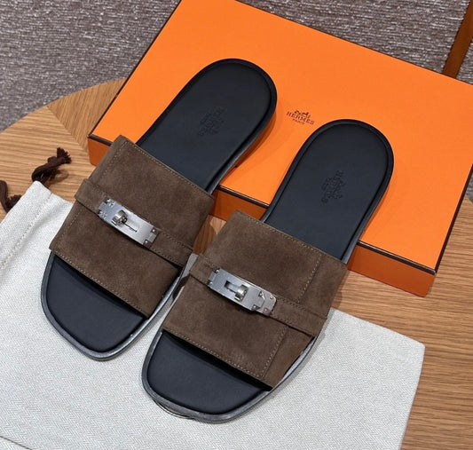 Hermes Gabriel Slides with Brand Box