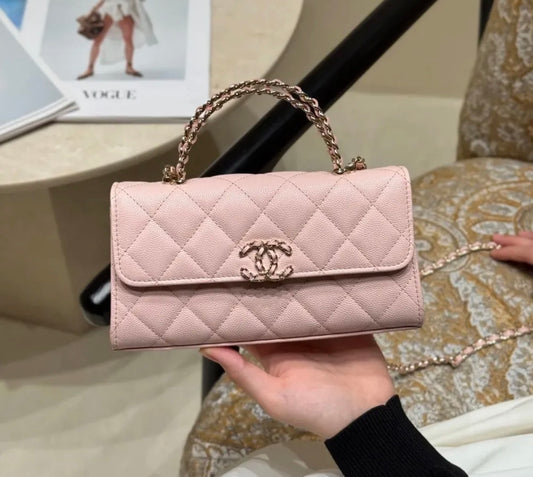 Chanel Mini Flap Top Handel with Brand Box