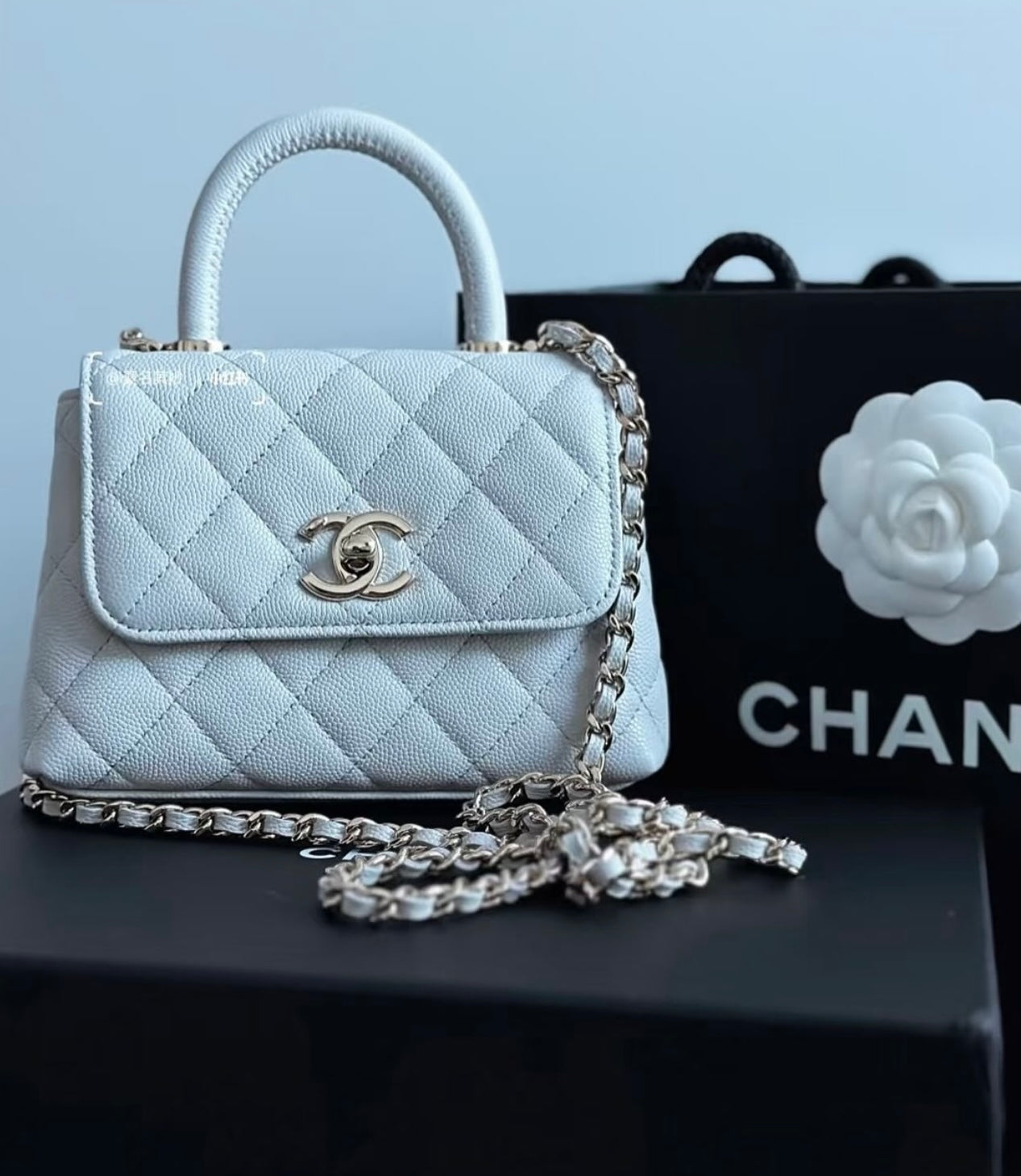 Chanel Coco Top Handle Mini with Brand Box