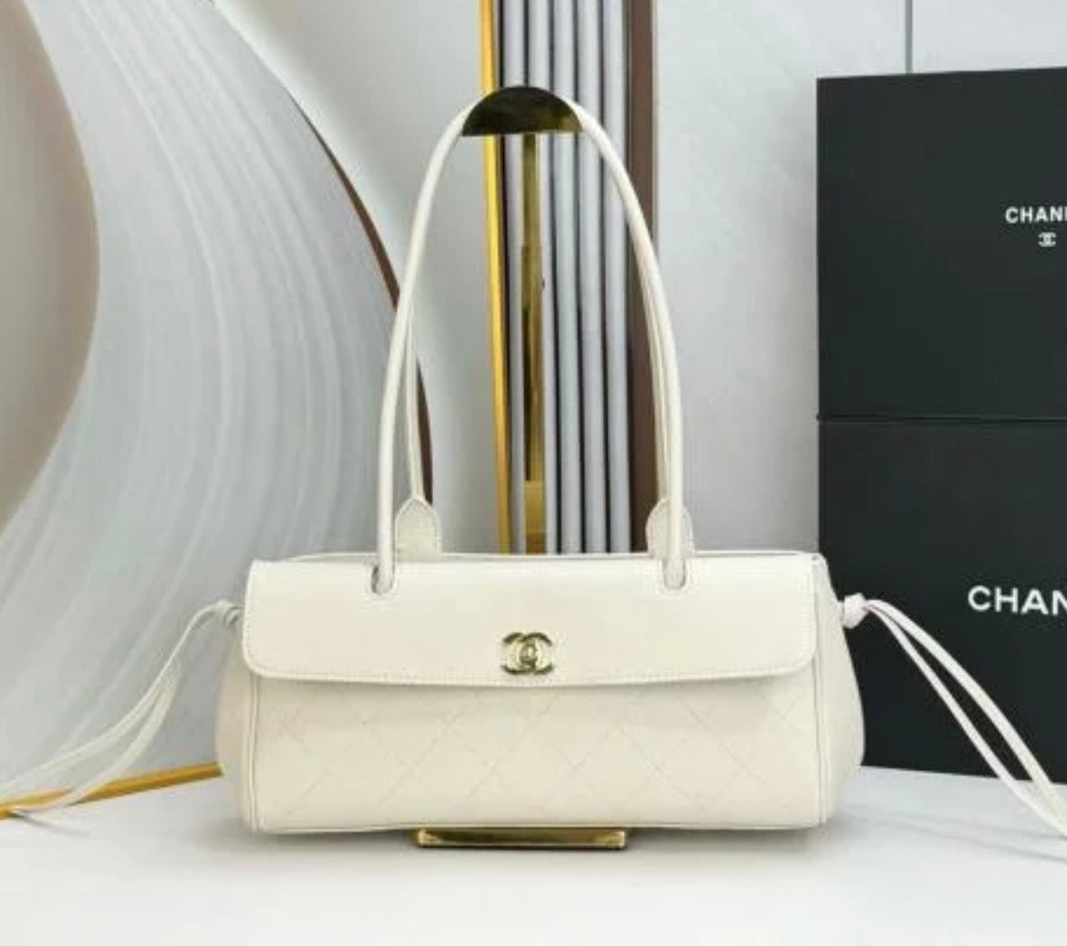Chanel Vintage Cerf Small Tote with Brand Box