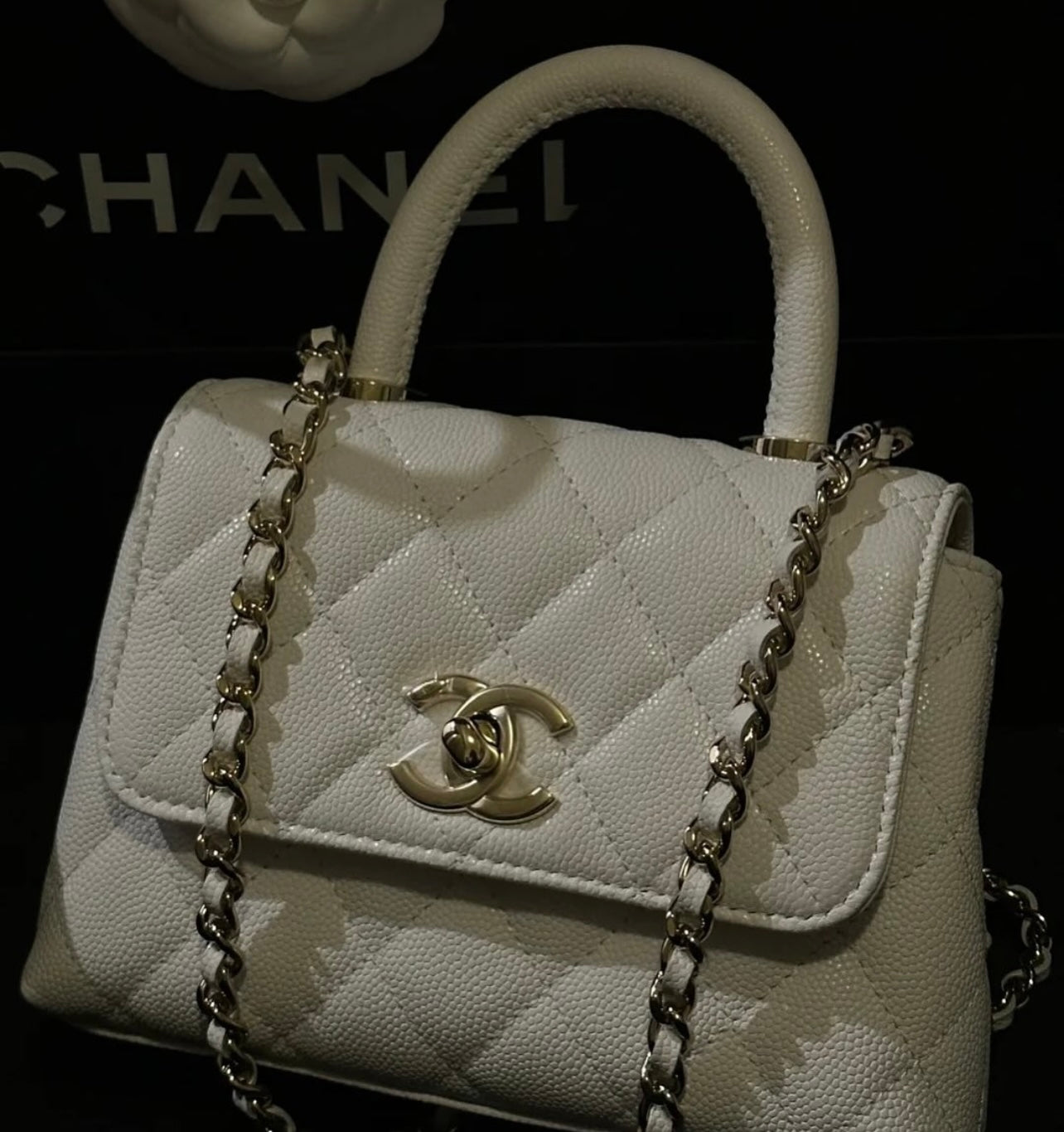 Chanel Coco Top Handle Mini with Brand Box