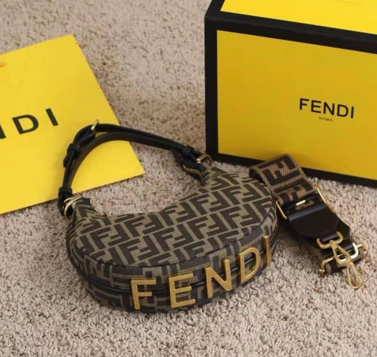 Fendi Sling Bagwith Brand Box