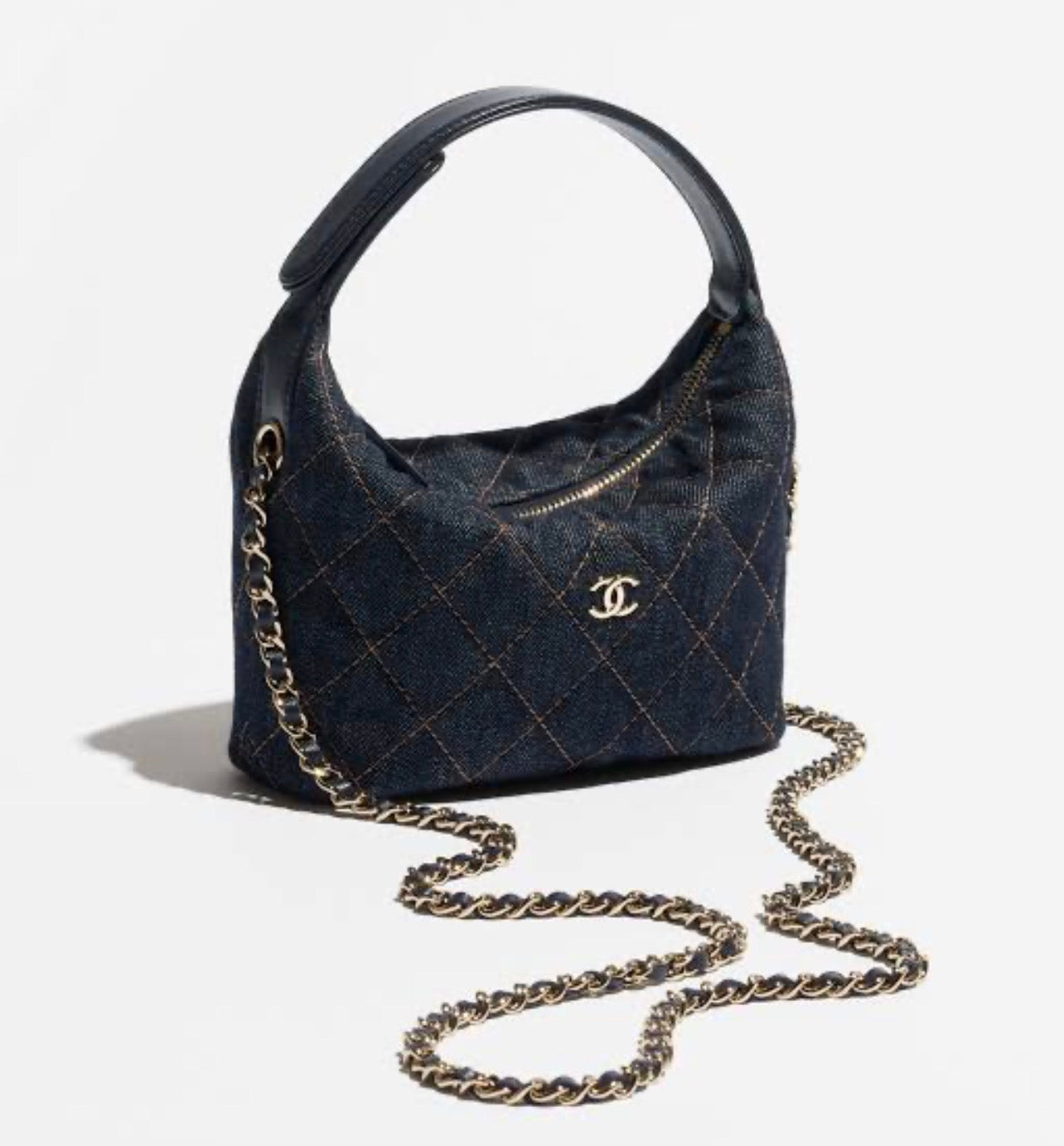 CHANEL CLASSIC Clutch - Denim