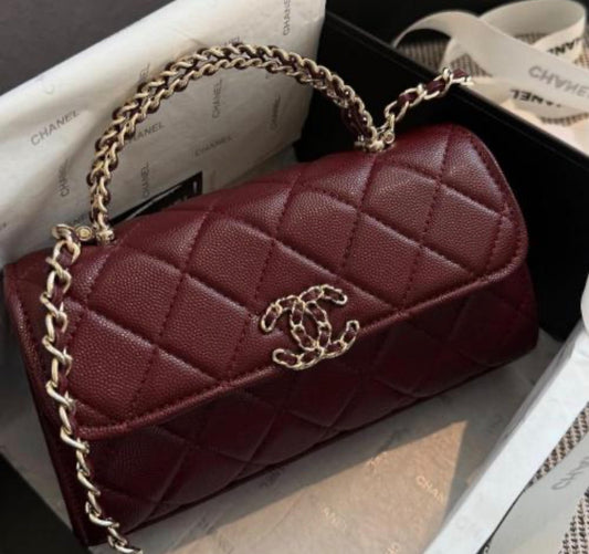 Chanel Mini Flap Top Handel with Brand Box