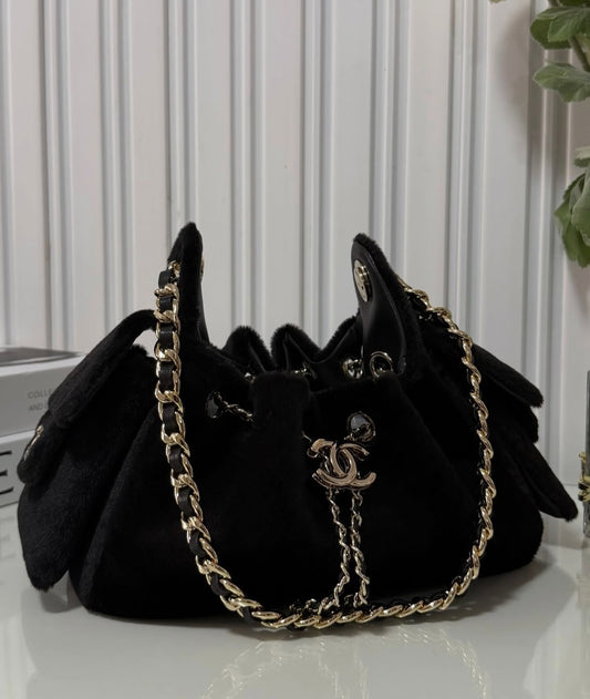 CHANEL 25 Mini Dalmation With Brand Box