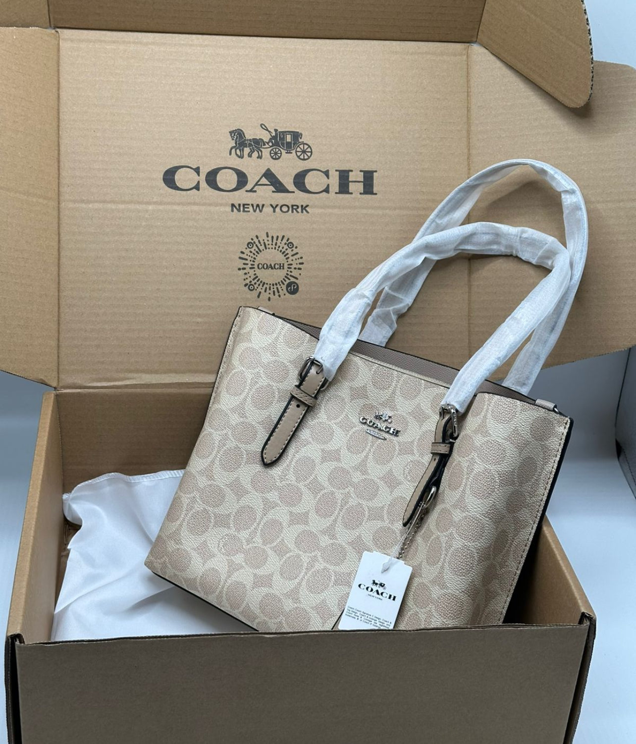 Coach Medium Tote with Brand Box
