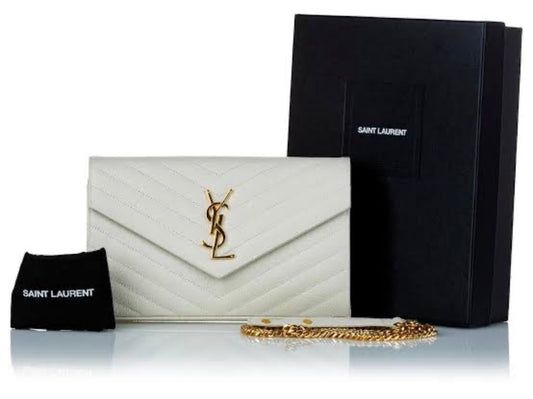 YSL Chain Wallet with Brand Box
