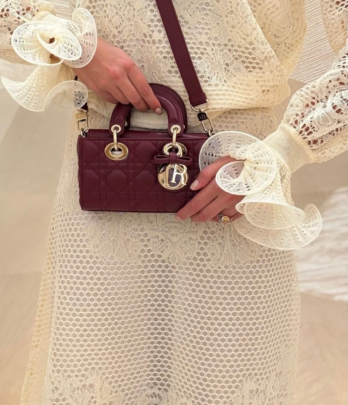 Dior D Joy Cannage Mini With Brand Box